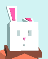 Little rabbit flying